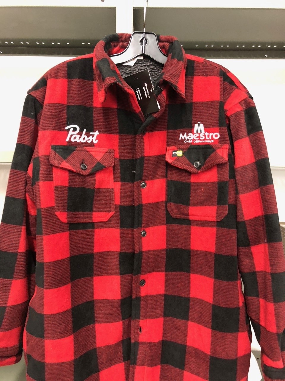 Veste à carreaux «Maestro» - Broderie ML
